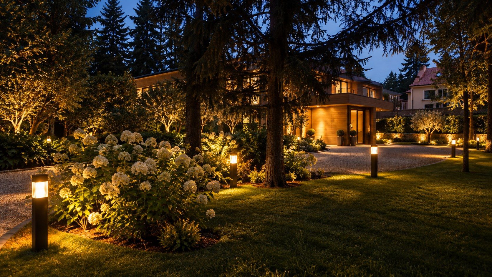 Jardin d'un domaine privé, RIITA, région de Moscou — vue 1