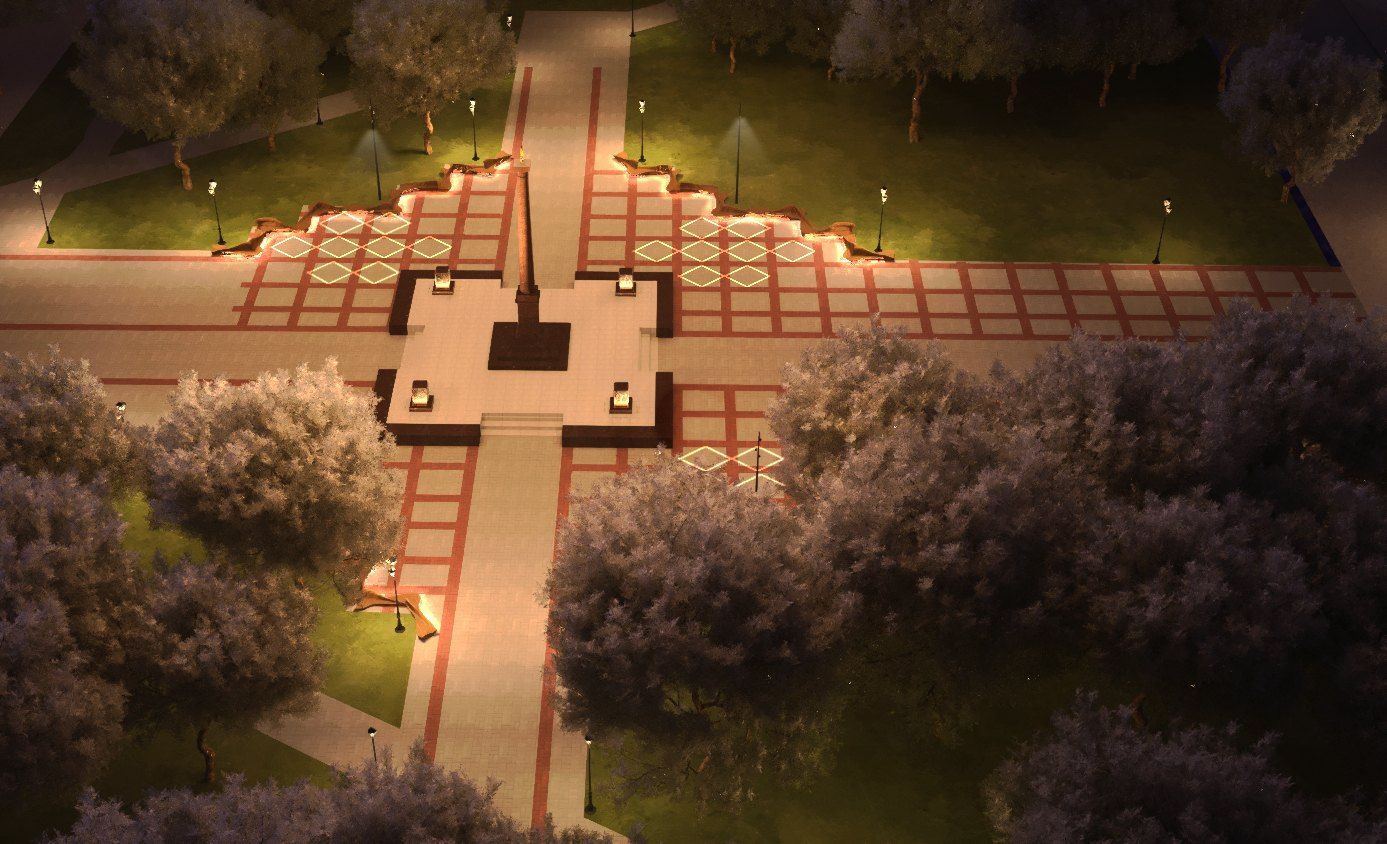 Veliki Novgorod, mise en lumière architecturale et urbaine, Russie — visuel de concept