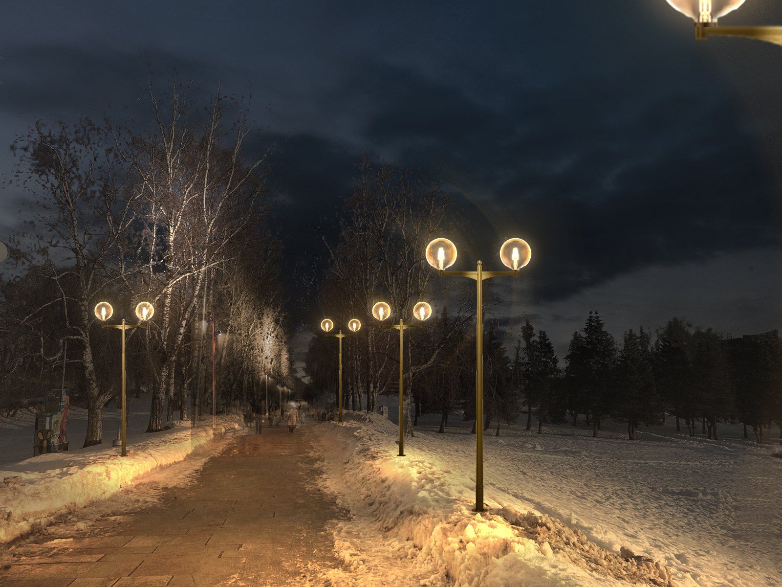Veliki Novgorod, mise en lumière architecturale et urbaine, Russie — visuel de concept