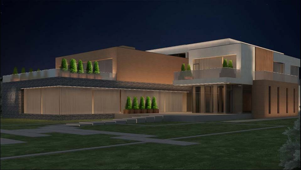 Maison contemporaine privée, Joukovka XXI, région de Moscou — étude lumière, vue 3